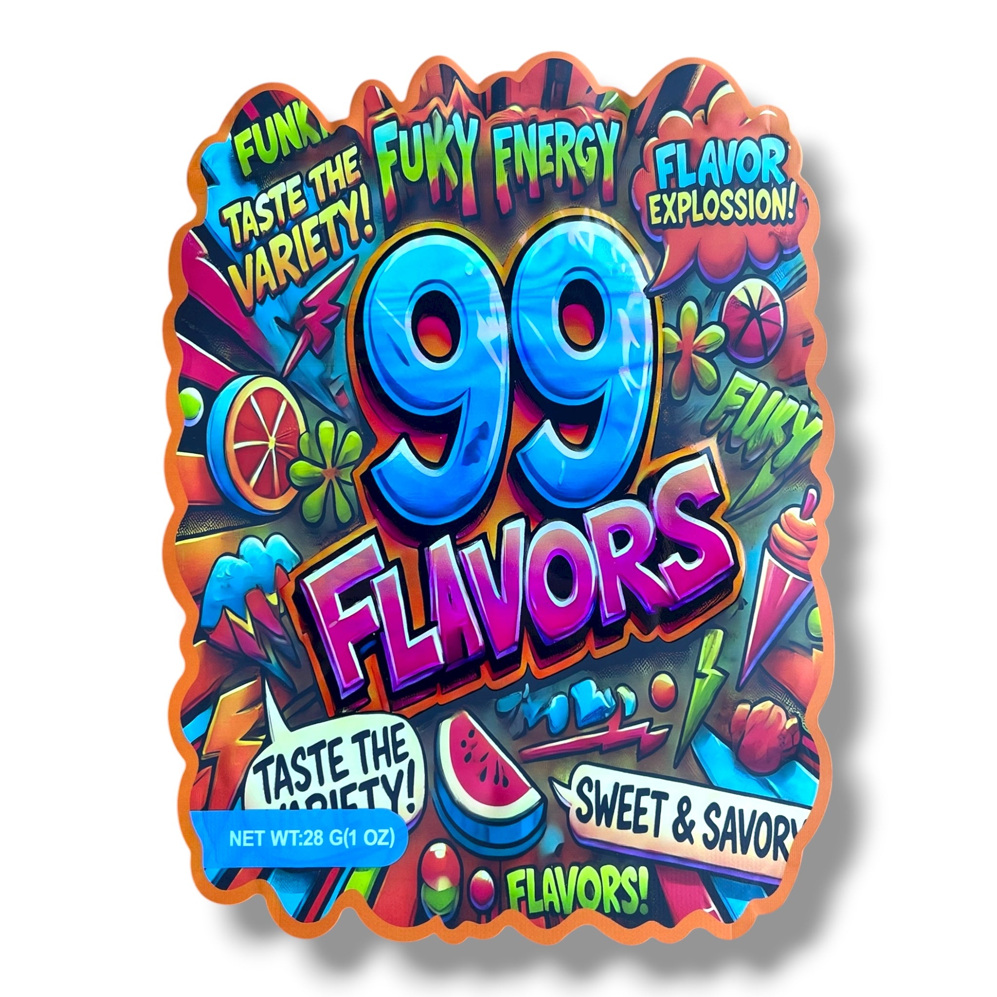 99 Flavors Mylar Bag 1 Ounce