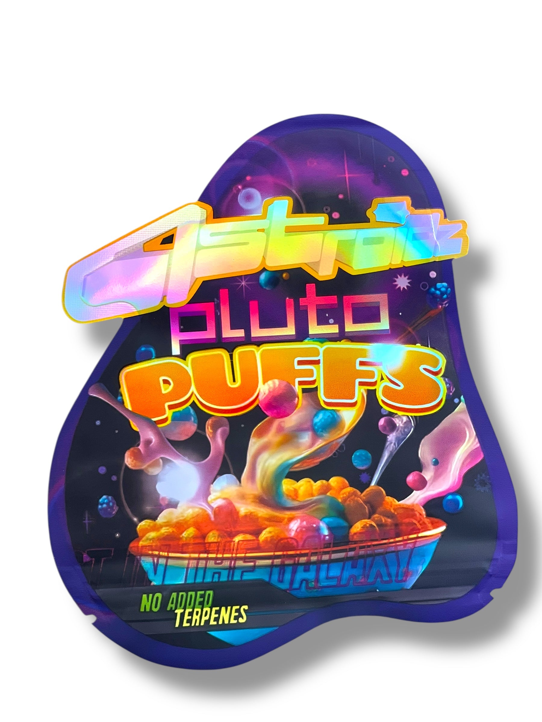 Asteroids Pluto Puffs Mylar Bag 3.5 Grams
