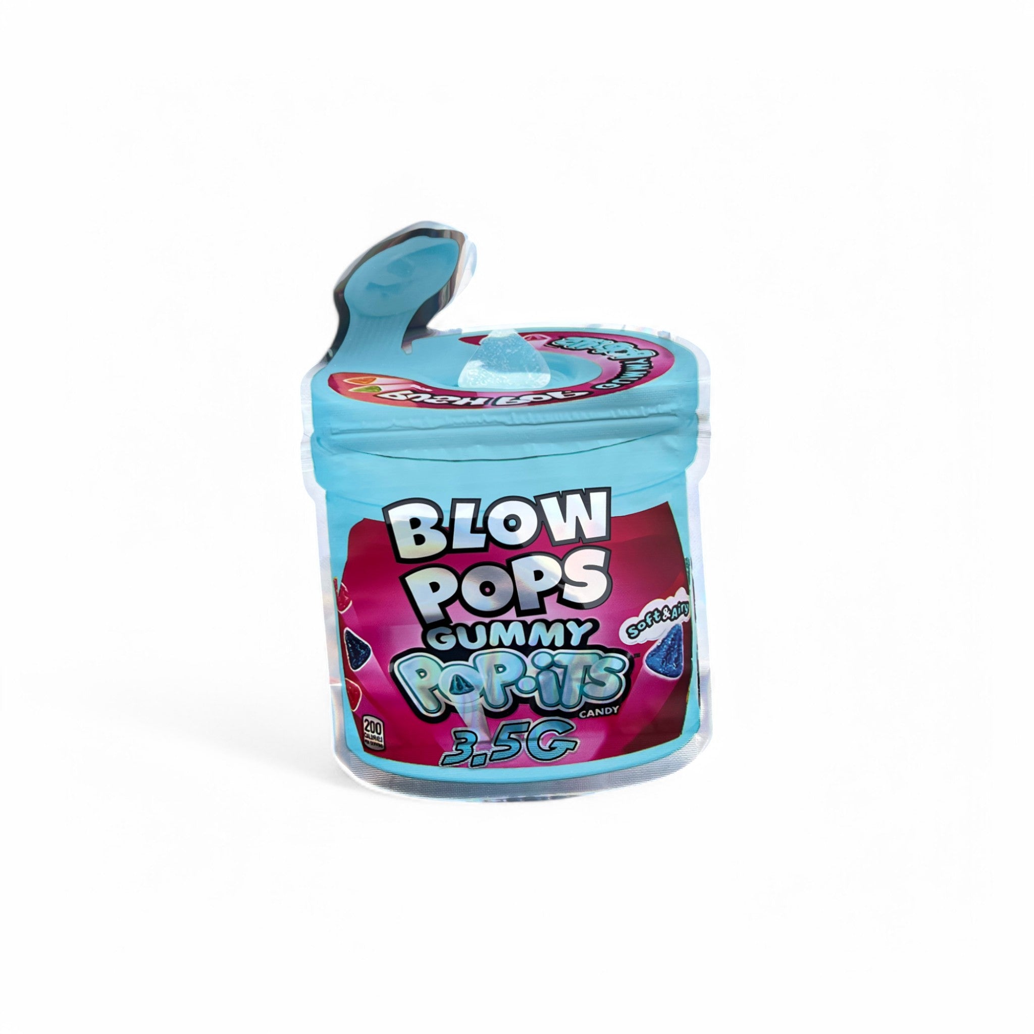 Blow Pop Gummy Pop-its Mylar Bag 3.5 Grams