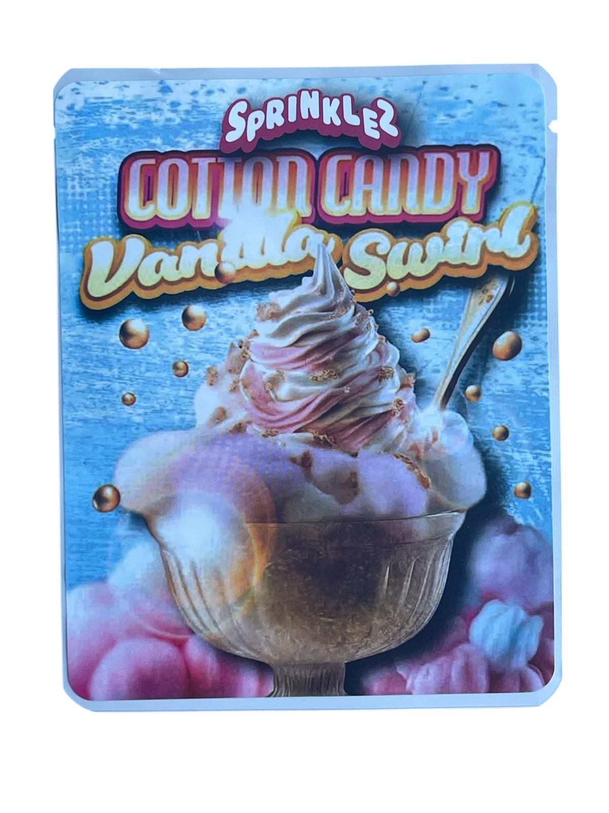 Cotton Candy Vanilla Swirl (Soft Sticker) Mylar Bag 3.5 Grams