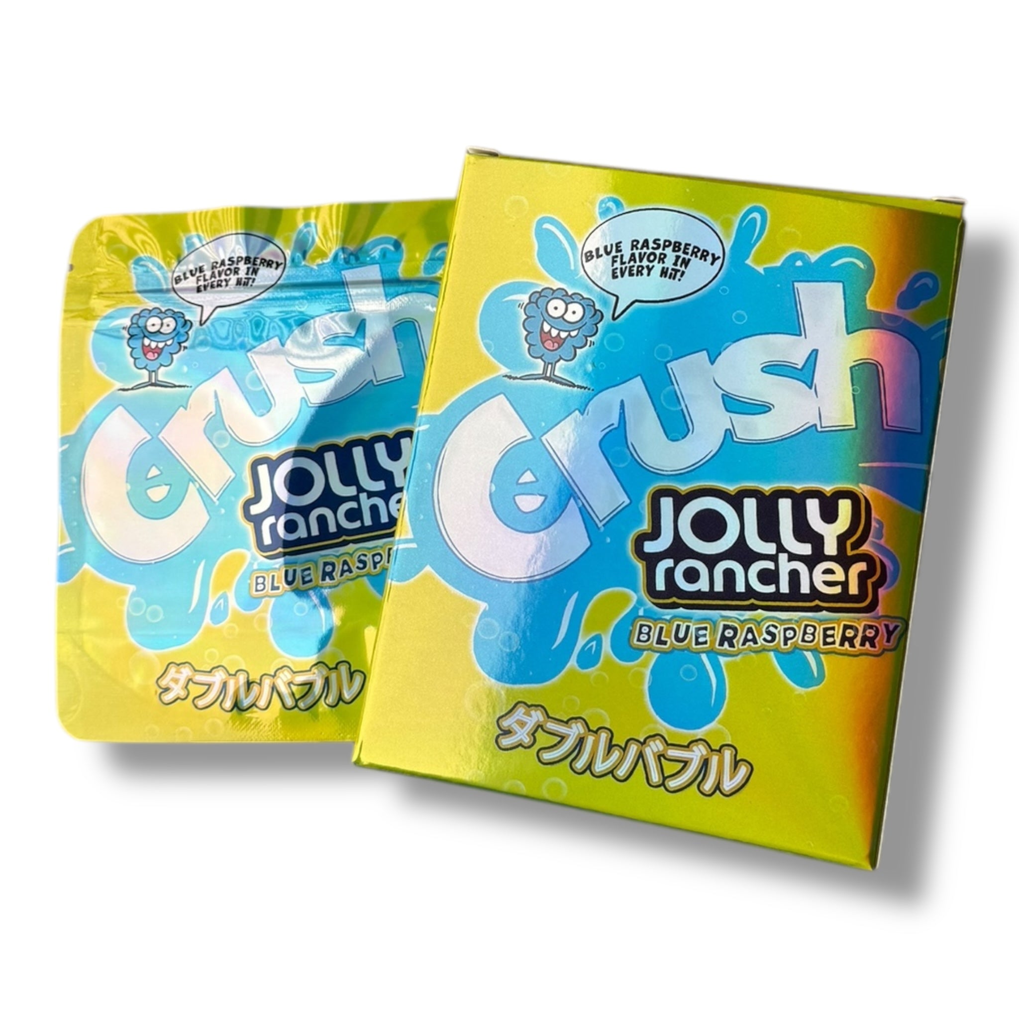 Crush Jolly Rancher Blue Raspberry Mylar Bag with Box 3.5 Grams