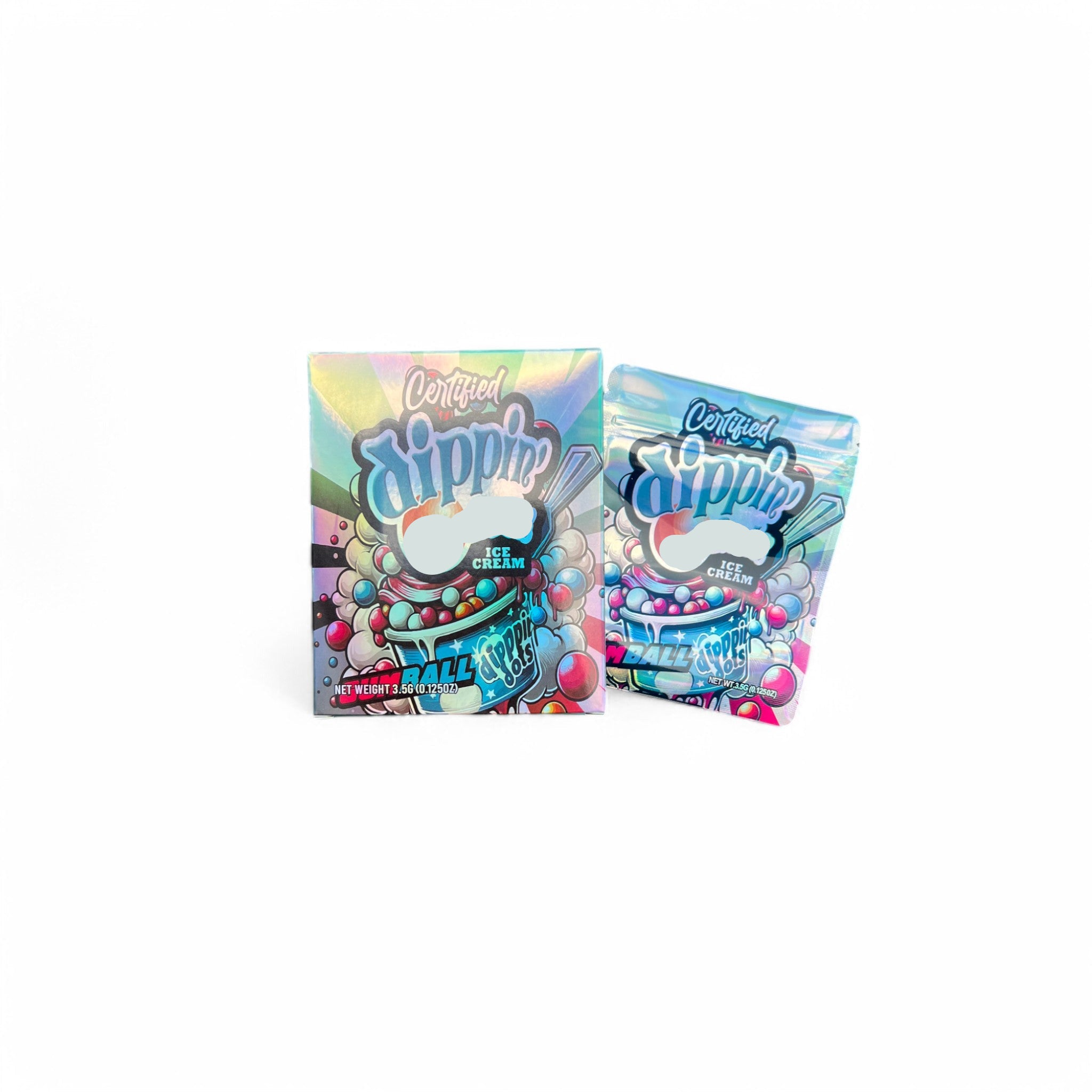 Dippin Ice Cream Mylar Bag with Box 3.5 Grams