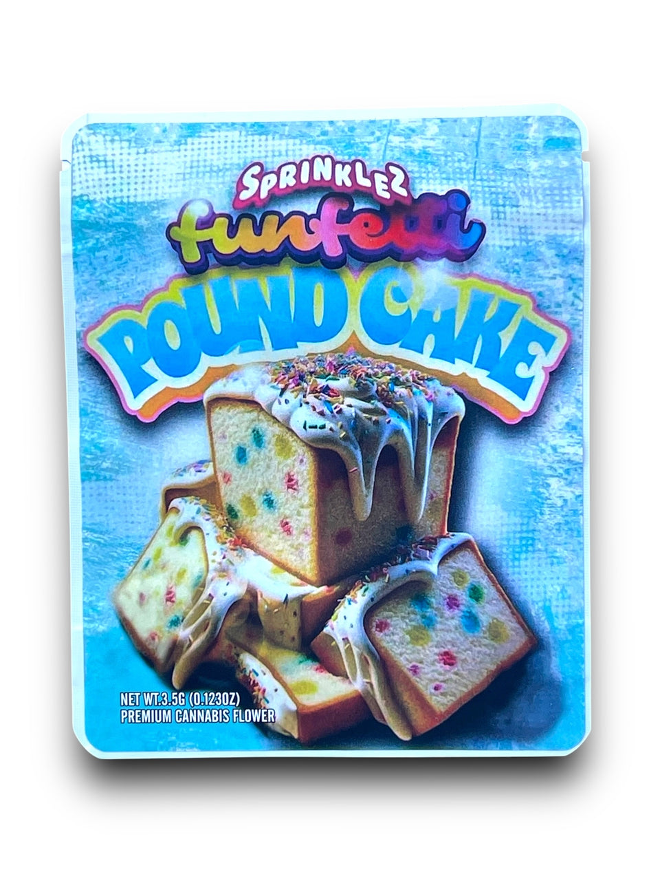 Shop Mylar Bag 3.5 Grams Funfetti Poundcake (Soft Sticker) – Xotic Packs