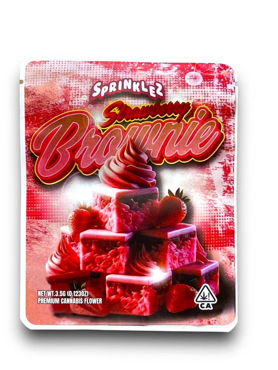 Strawberry Brownie (Soft Sticker) Mylar Bag 3.5 Gram