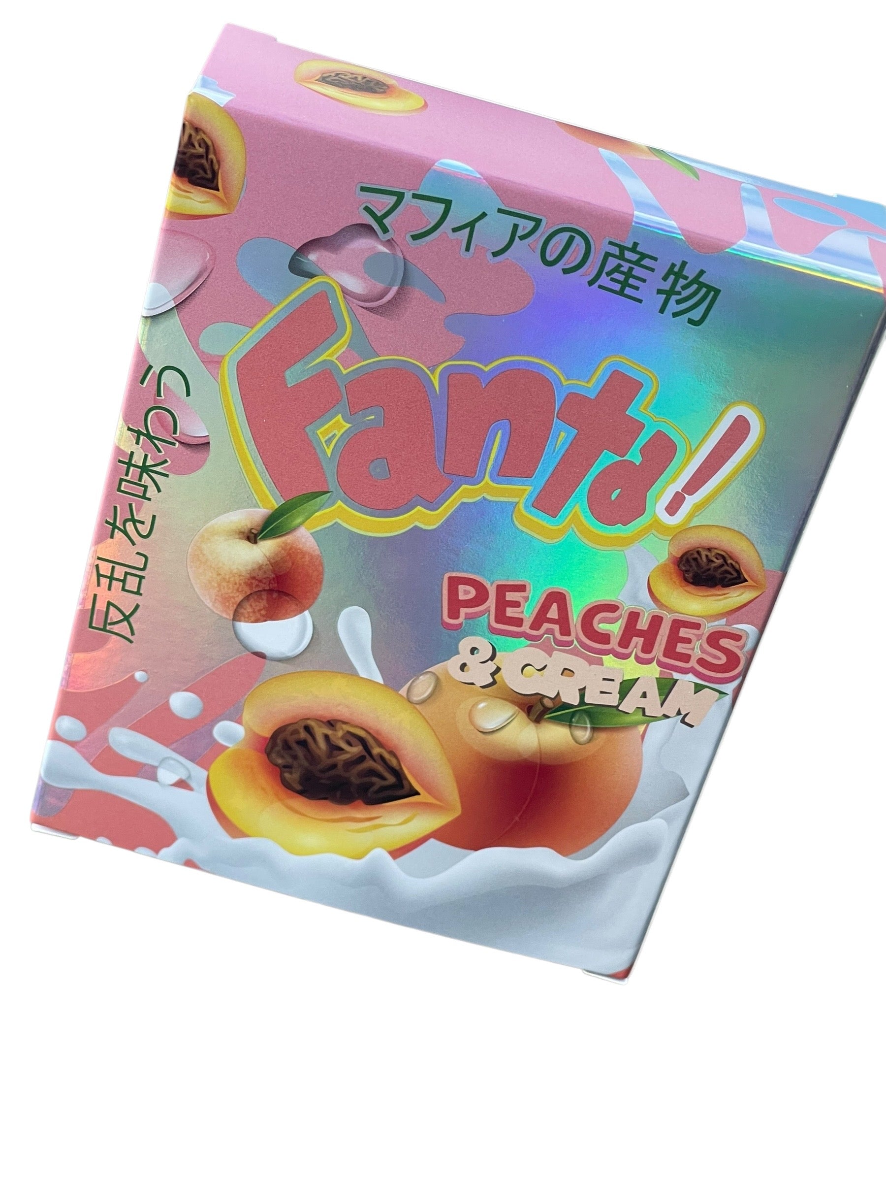 Fan-ta Peaches and Cream Mylar Bag with Box 3.5 Grams