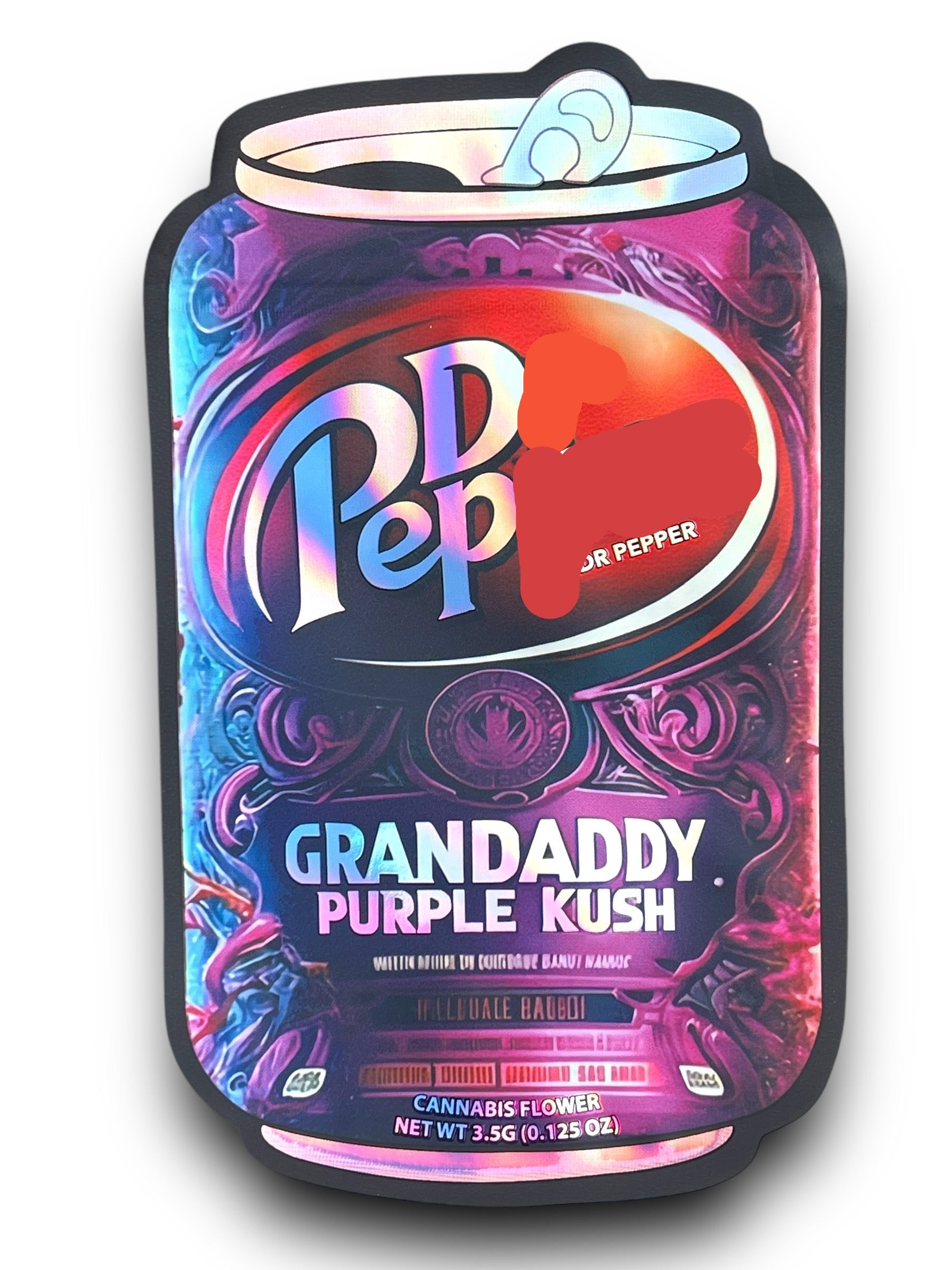 D Pep Gran Daddy Purple Kush Mylar Bag 3.5 Grams