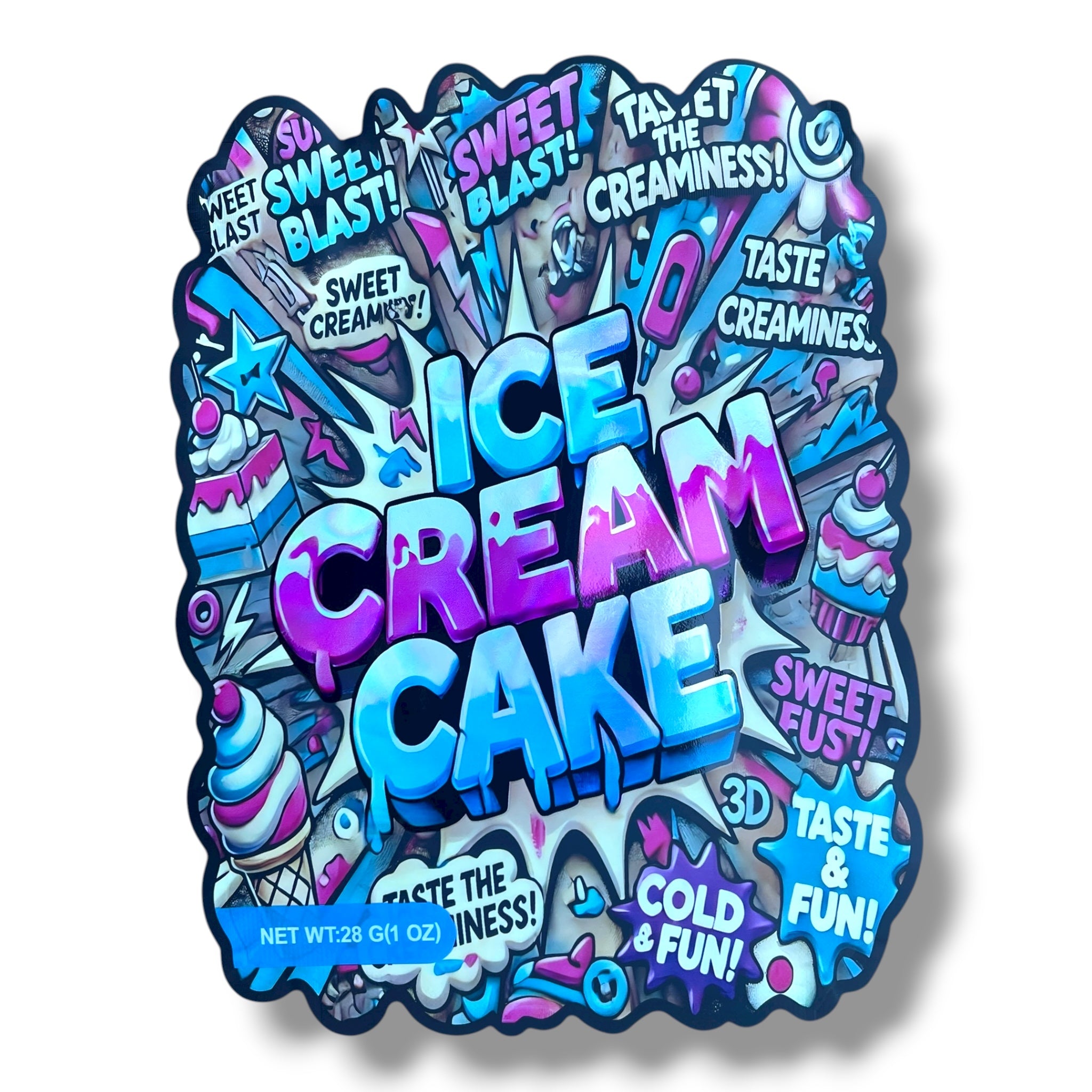 Ice Cream Cake Mylar Bag 1 Ounce