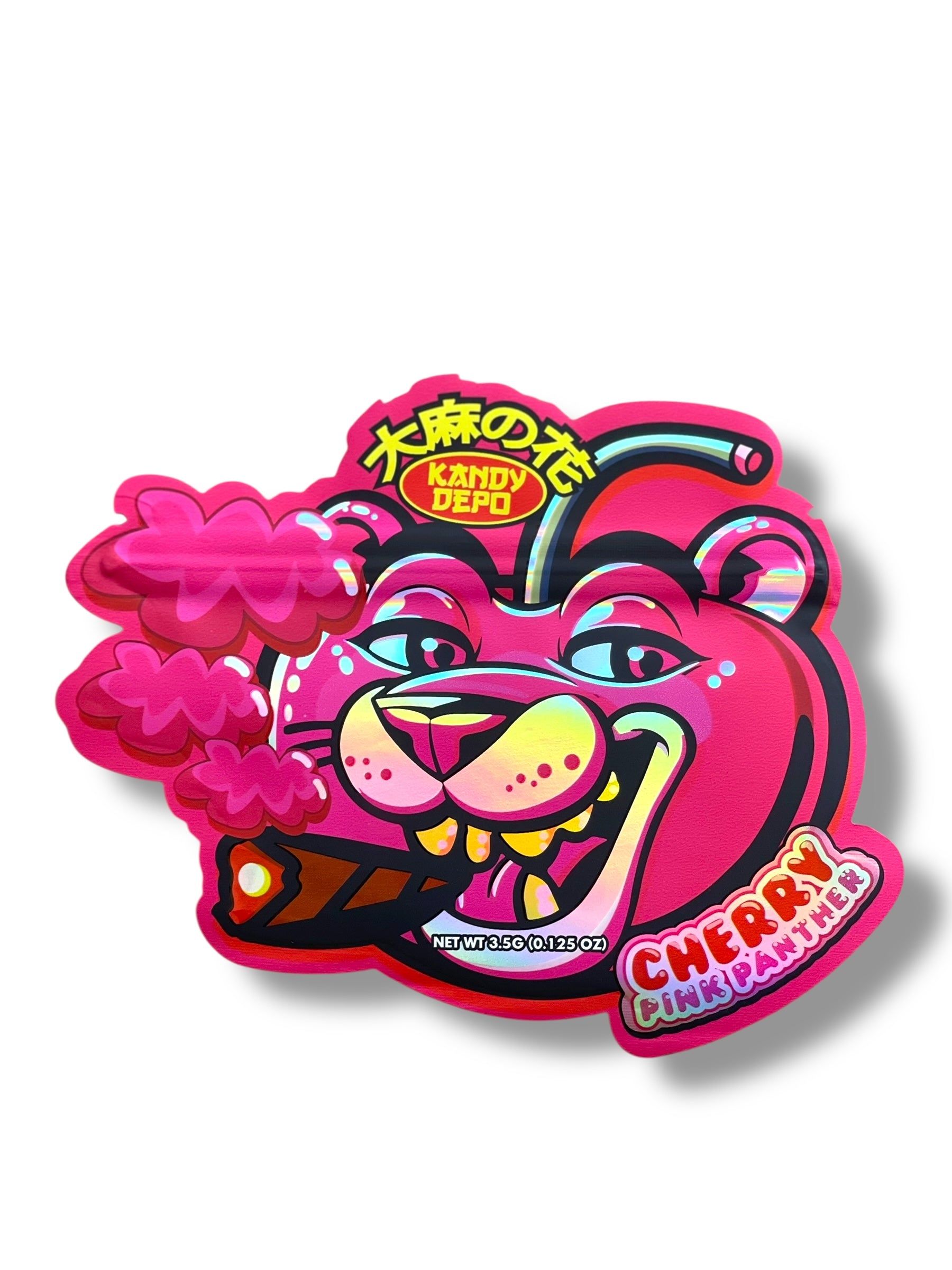 Kandy Depo Cherry Pink Panther Mylar Bag 3.5 Grams