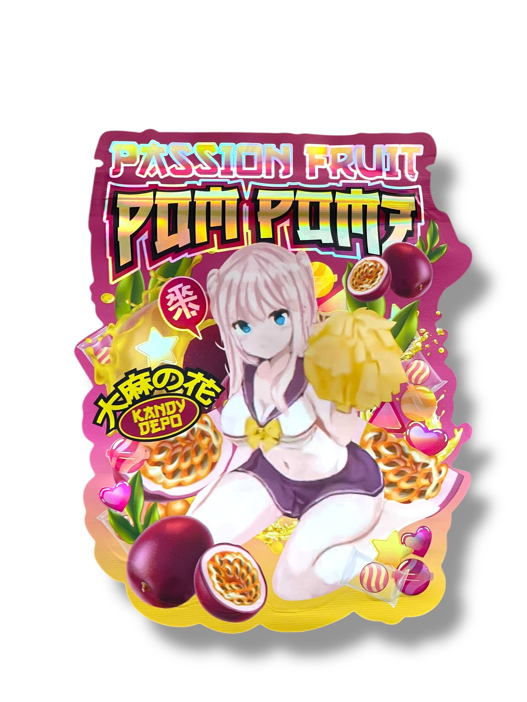 Kandy Depo Passion Fruit Pom Pomz Mylar Bag 3.5 Grams