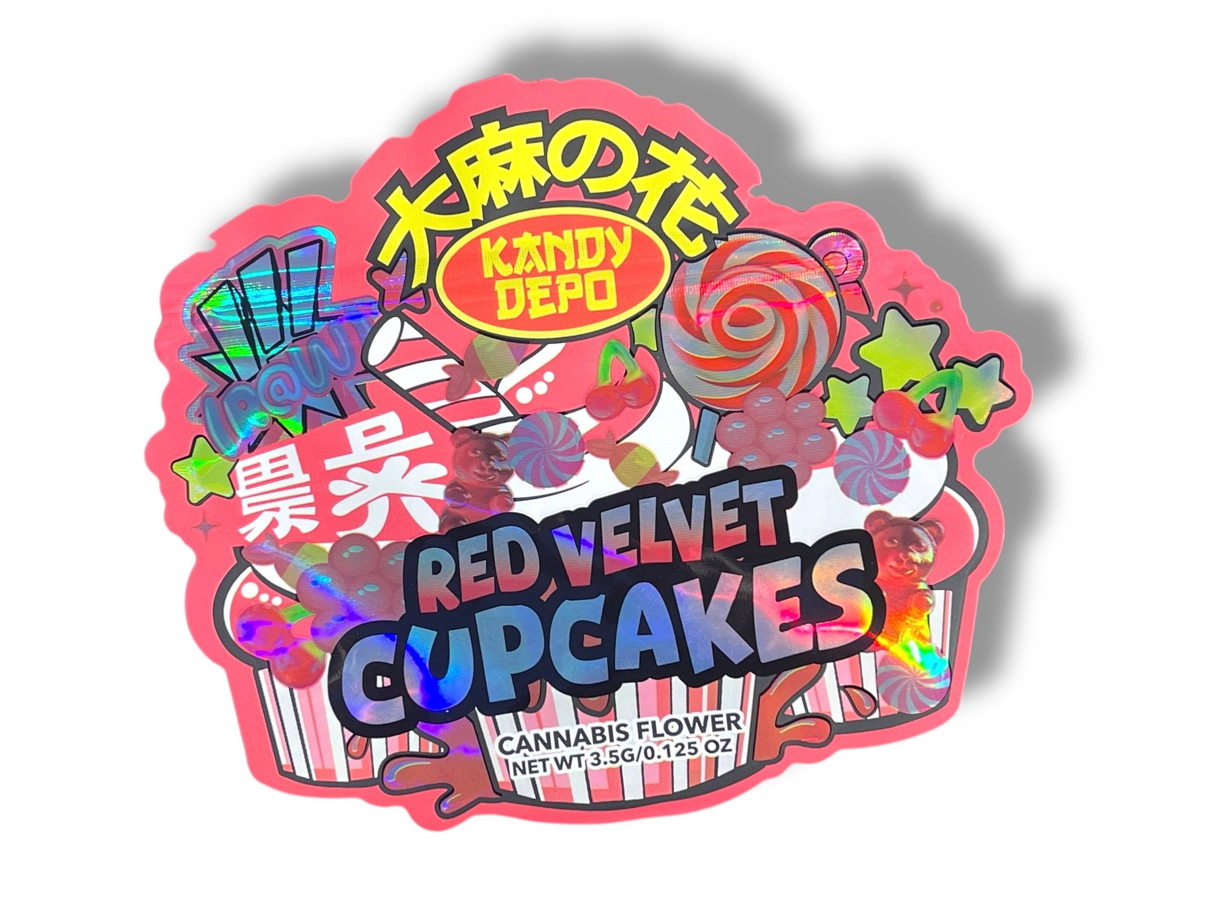 Kandy Depo Red Velvet Cupcakes Mylar Bag 3.5 Grams