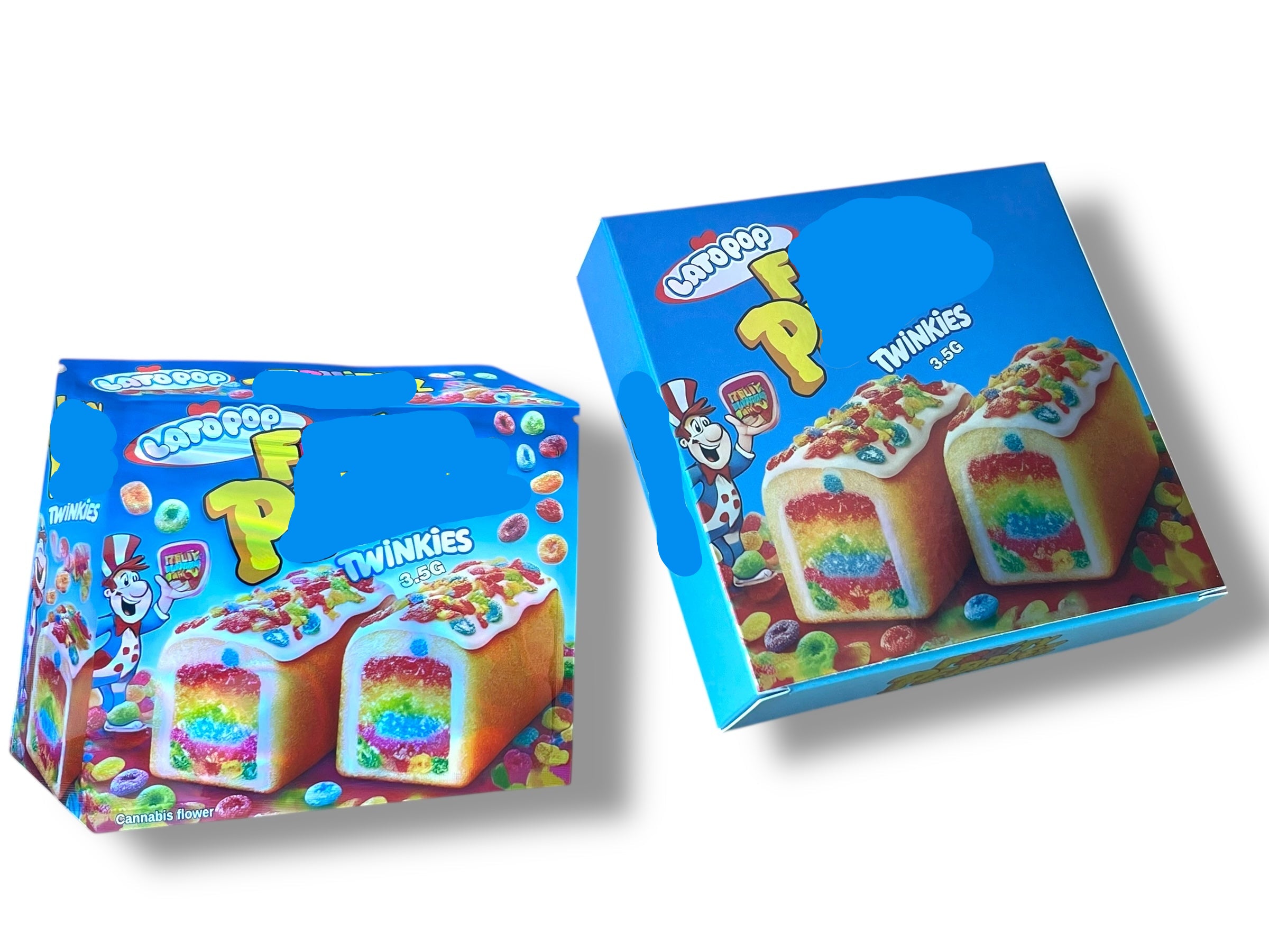 Lato Pop FB Twinkies Mylar Bag with Box 3.5 Grams