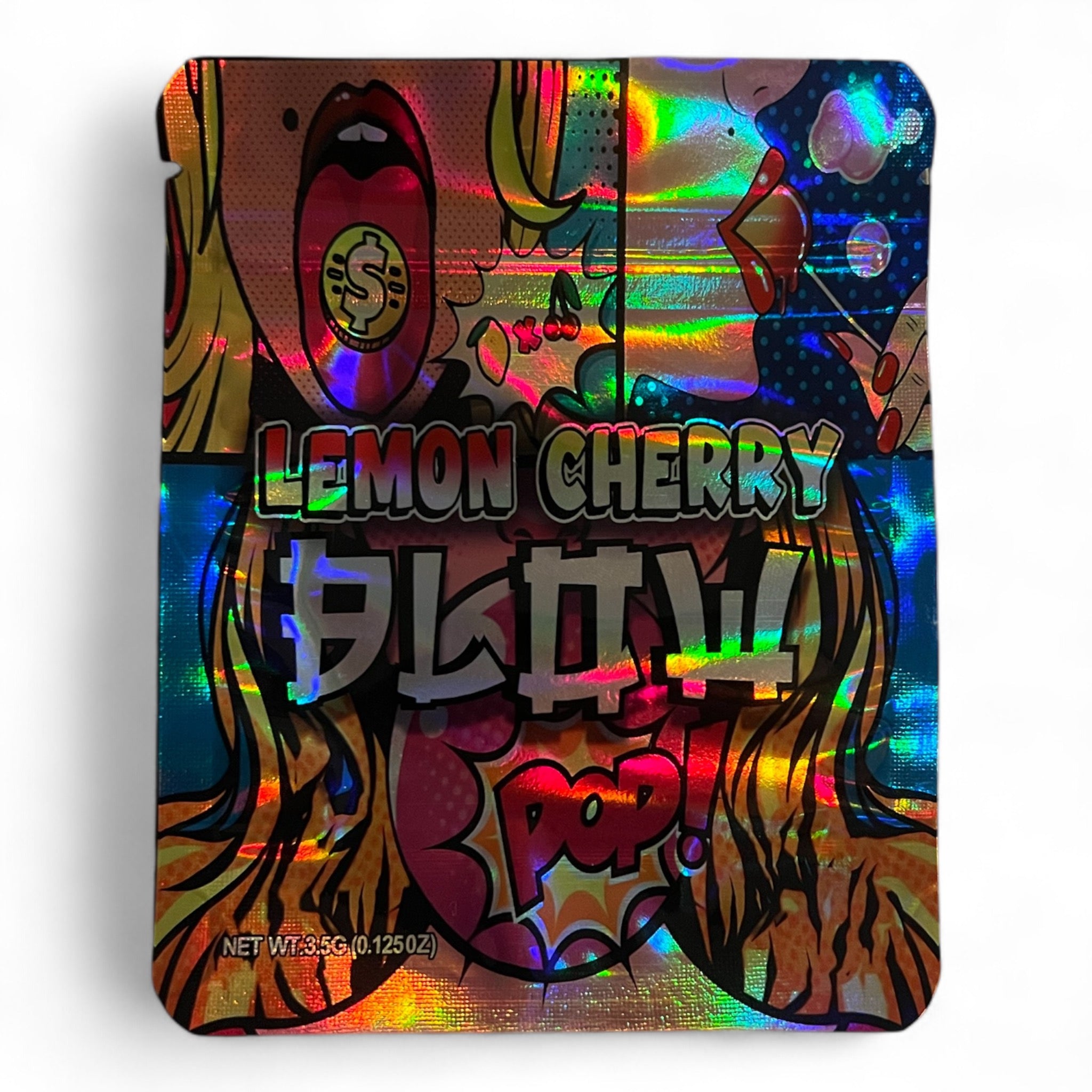 Lemon Cherry Blow Pop Mylar Bag 3.5 Grams