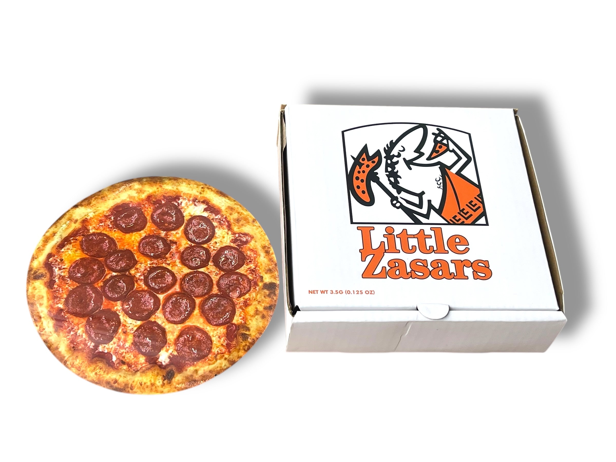 Little Zasars Pizza Box Mylar Bag with Boxes 3.5 Grams
