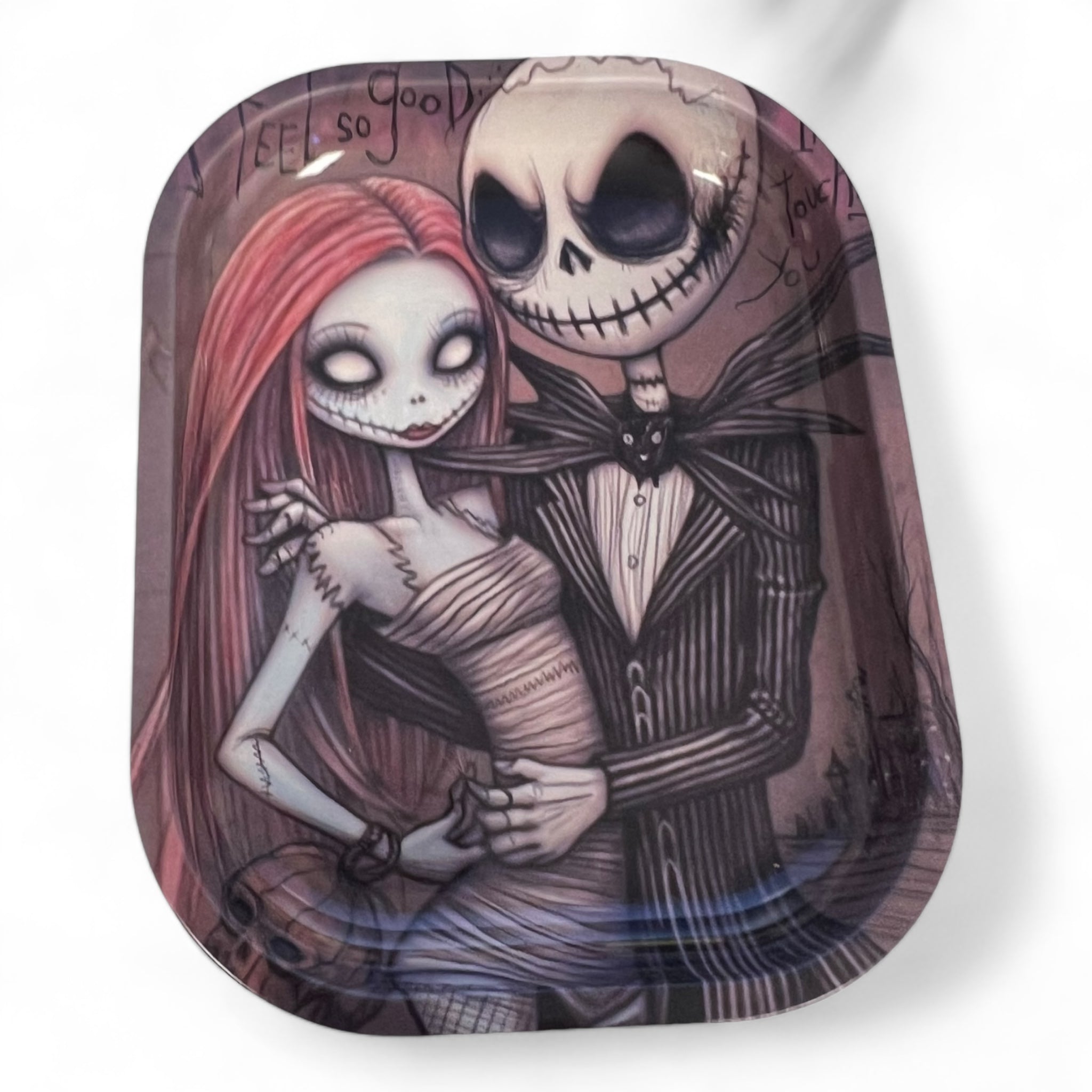 Rolling Tray 7x5.5 Skeletons/High Quality Premium Metal Tray
