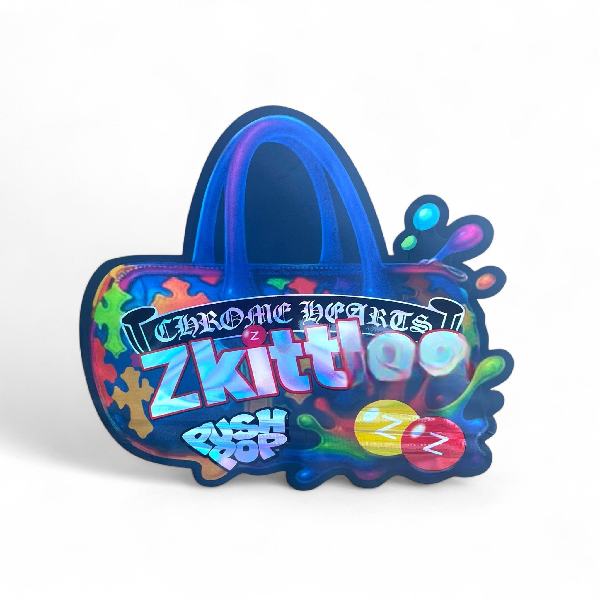 Push Pop Chrome Hearts Zkitt Mylar Bag 3.5 Grams