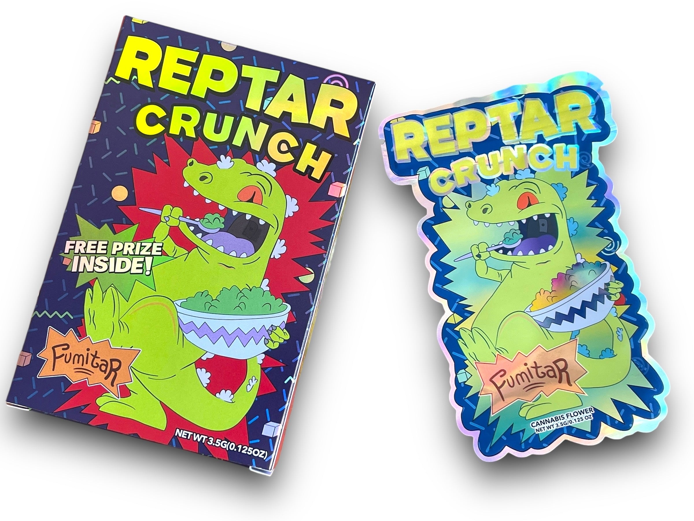 Reptar Crunch Mylar Bag with Box 3.5 Grams