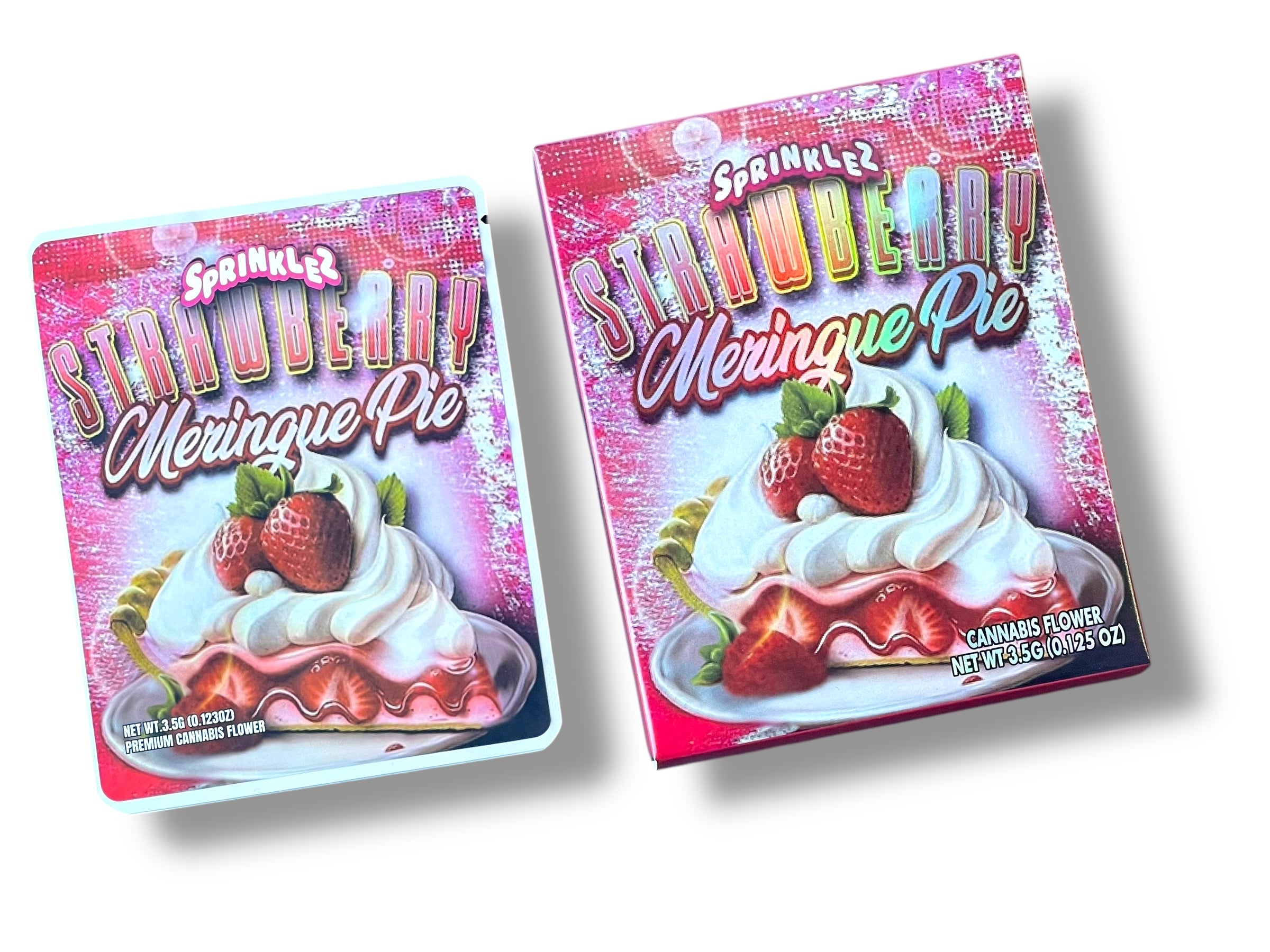Sprinkles Strawberry Meringue Pie Mylar Bag with Box 3.5 Grams