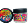 Super Razz Blast 3.5g Glass Jars with Holographic Stickers Child Resistant jar