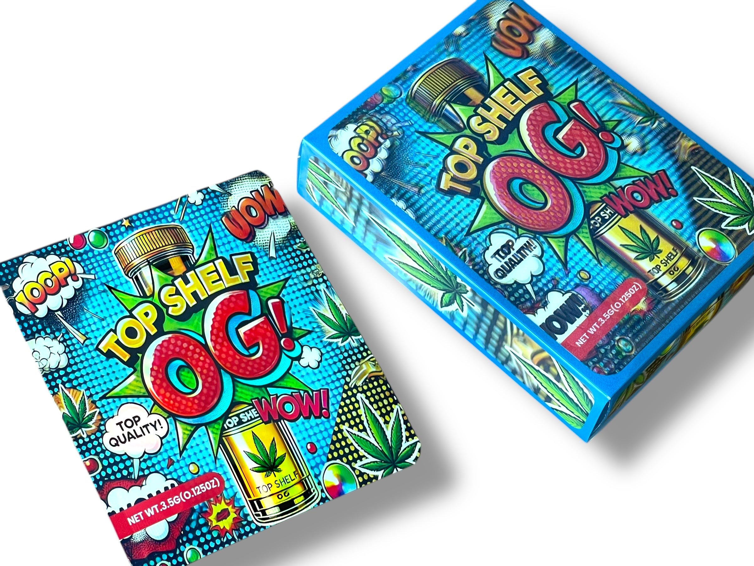 Top Shelf Og 3D Mylar Bag with Box 3.5 Grams