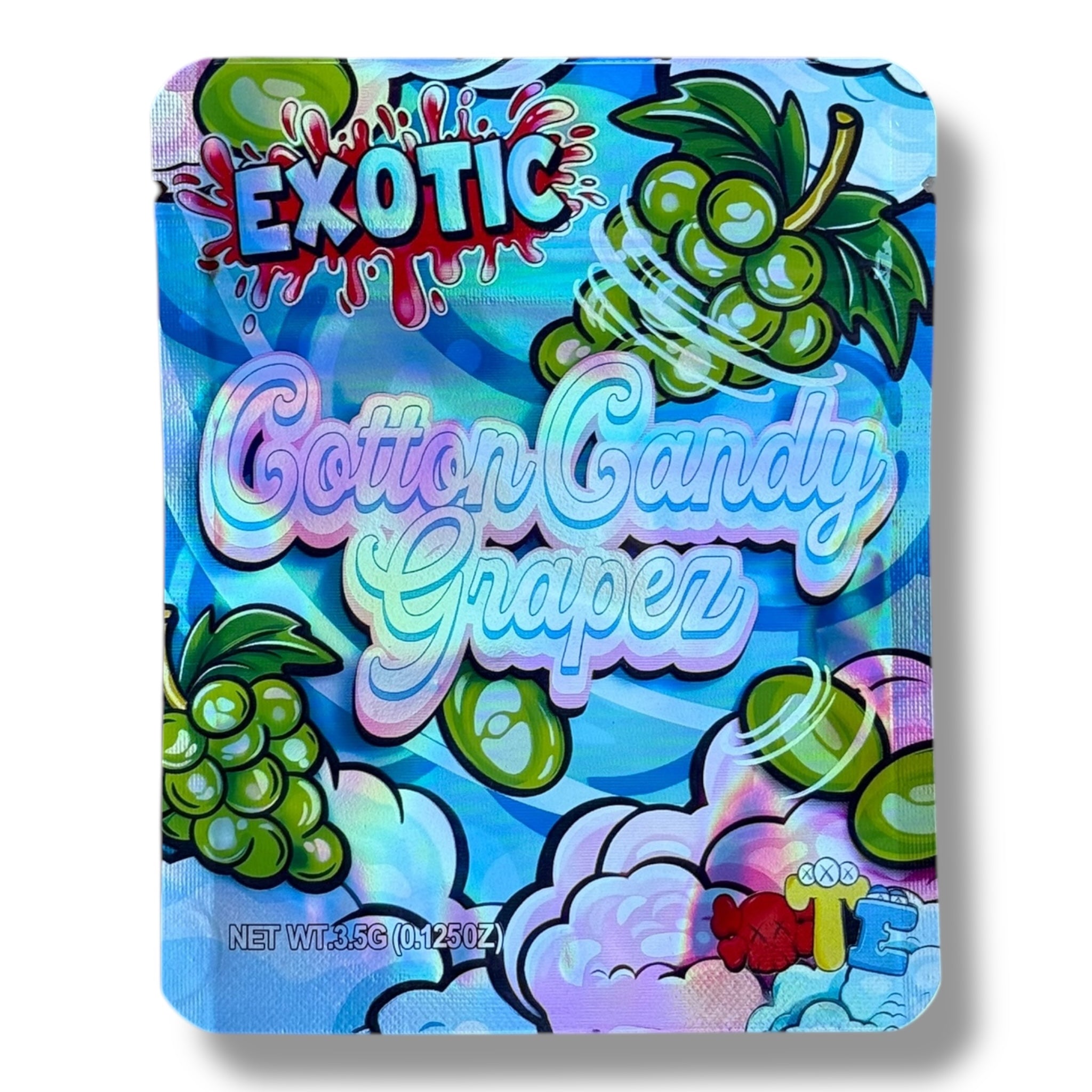 Xotic Cotton Candy Grapez Mylar Bag 3.5 Grams