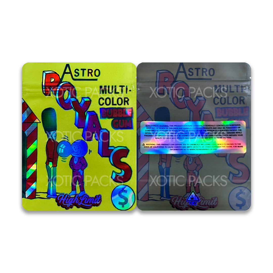 Astro Royals mylar bags 3.5 grams