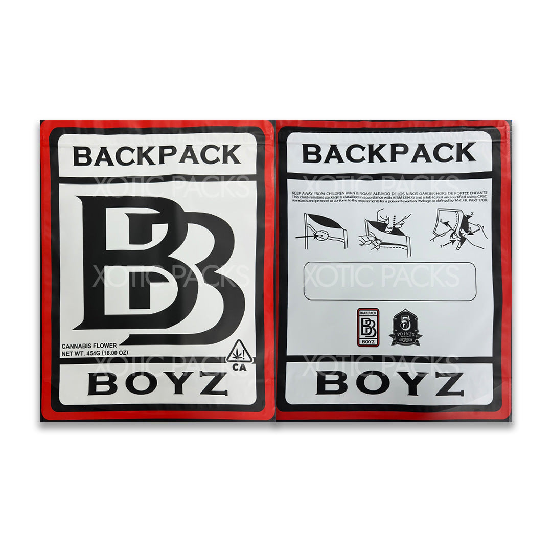 Backpack Boyz 1 pound mylar bags