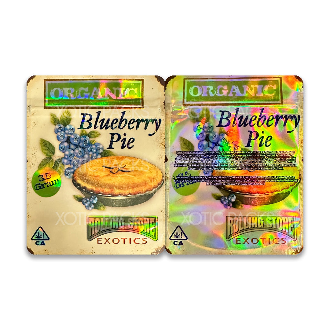 Blueberry Pie mylar bags 3.5 grams