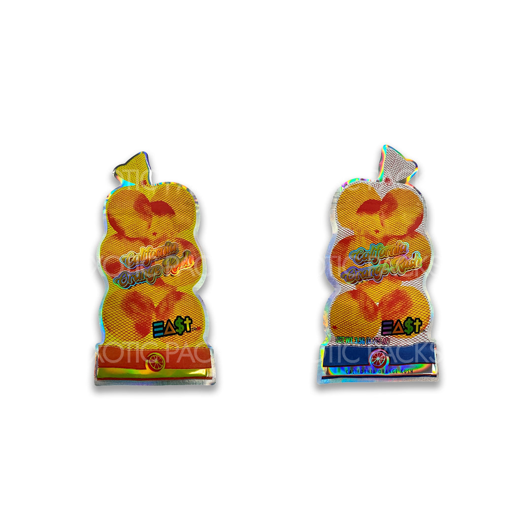 California Orange Kush mylar bags 3.5 grams