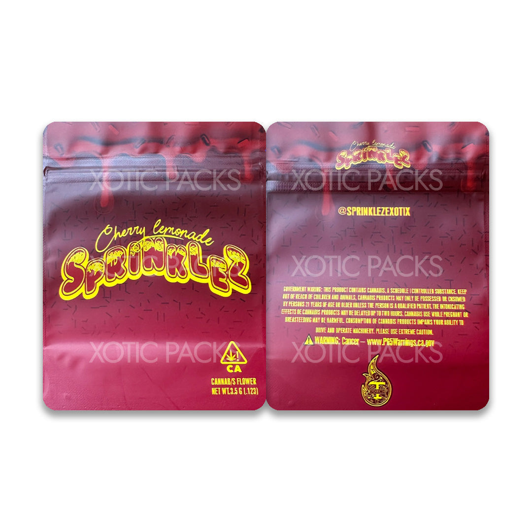 Cherry Lemonade Sprinklez mylar bags 3.5 grams