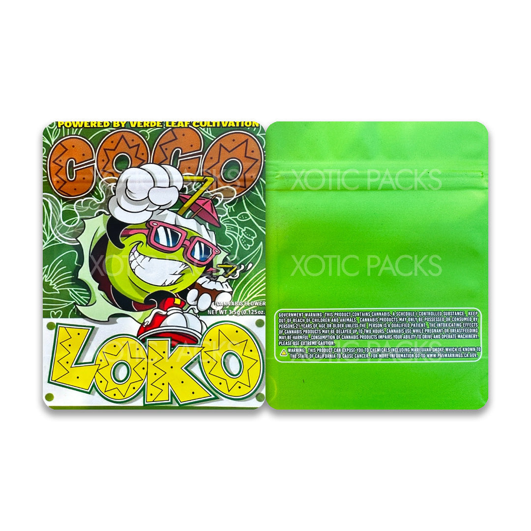 Coco Loko mylar bags 3.5 grams