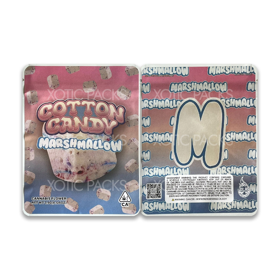 Cotton Candy Marshmallow (Soft Sticker) mylar bags 3.5 grams