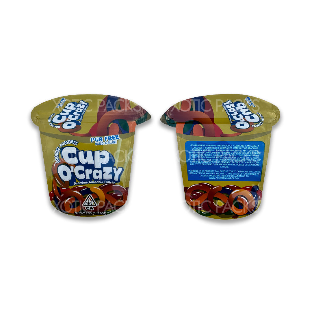 Cup O Crazy mylar bags 3.5 grams