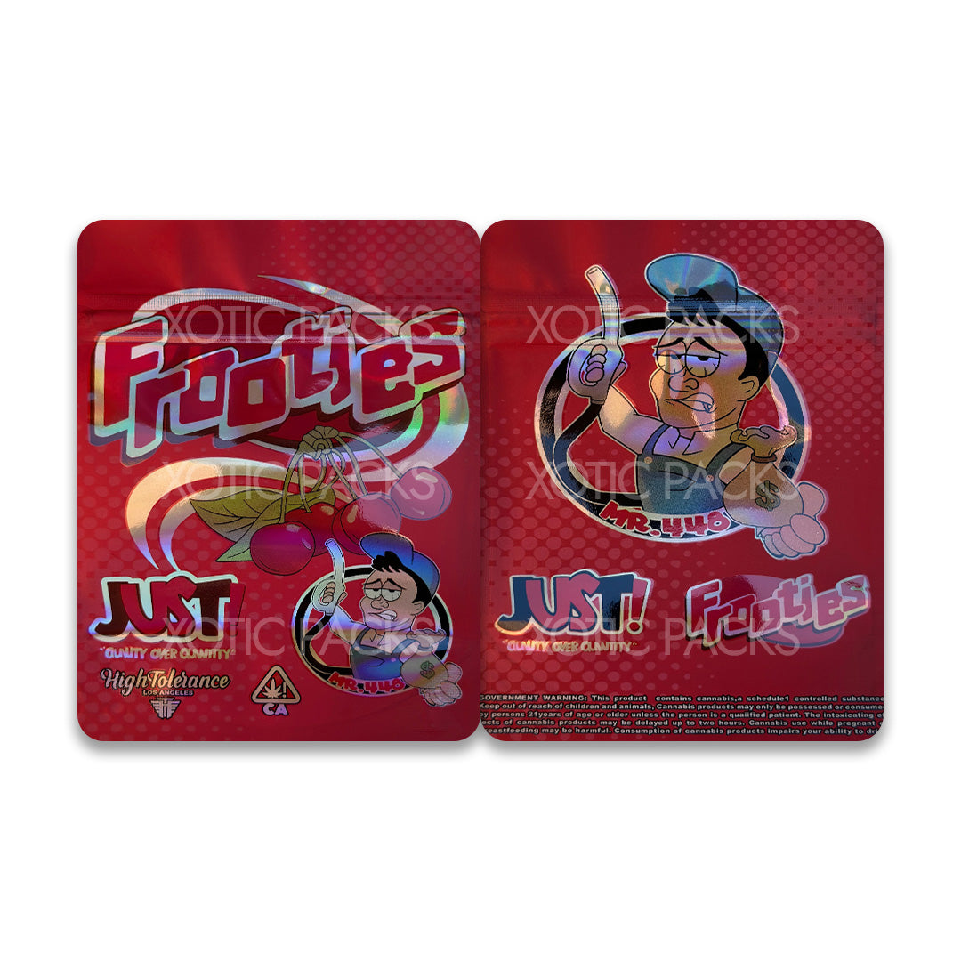 Frooty Case Just Frooties (Cherry) Mylar Bag 3.5 Grams – Xotic Packs