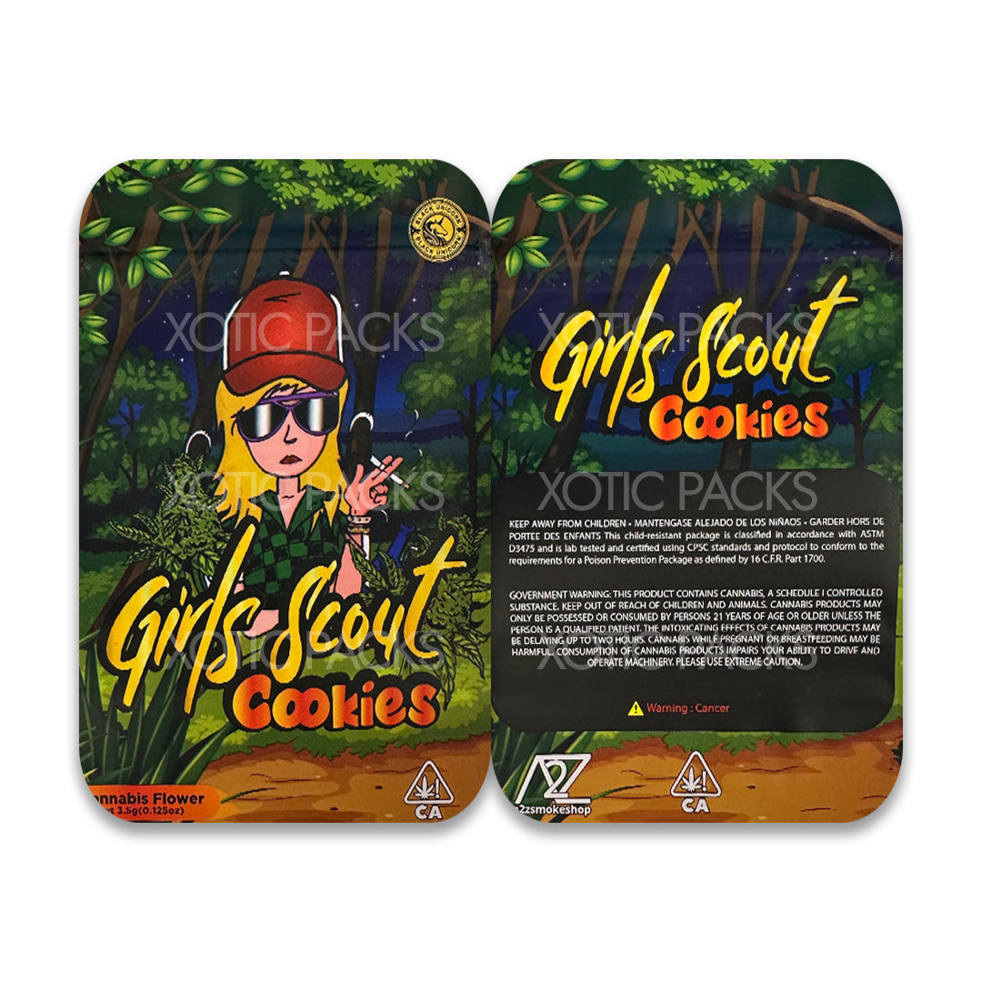 Girls Scout Cookies mylar bags 3.5 grams