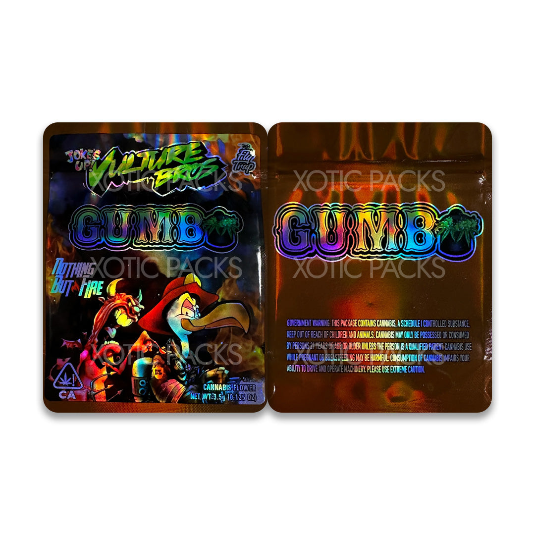 Gumbo mylar bags 3.5 grams