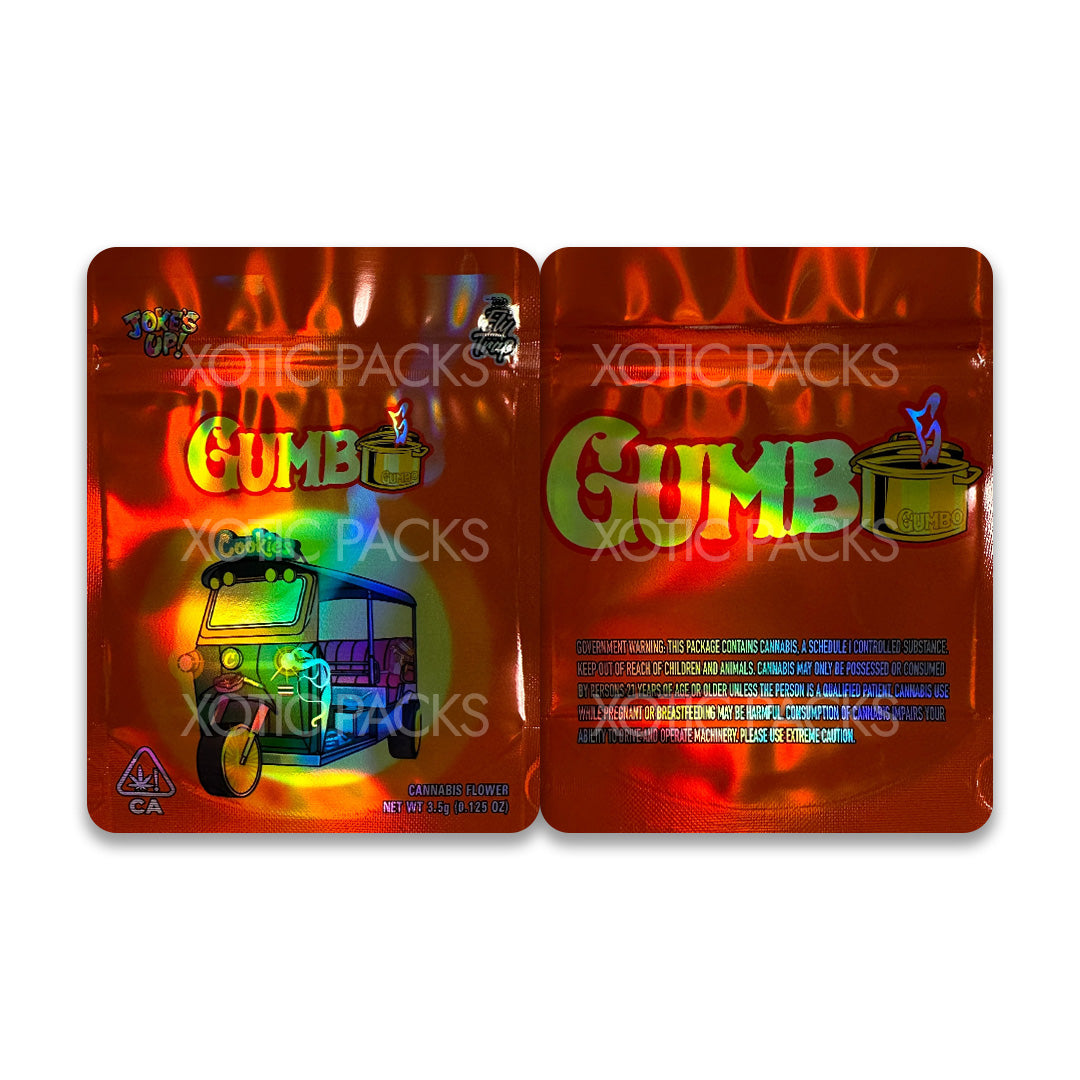 Gumbo mylar bags 3.5 grams