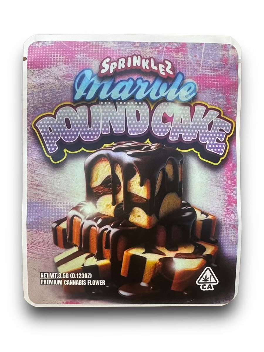 Marble Poundcake (Soft Sticker) Mylar Bag 3.5 Grams