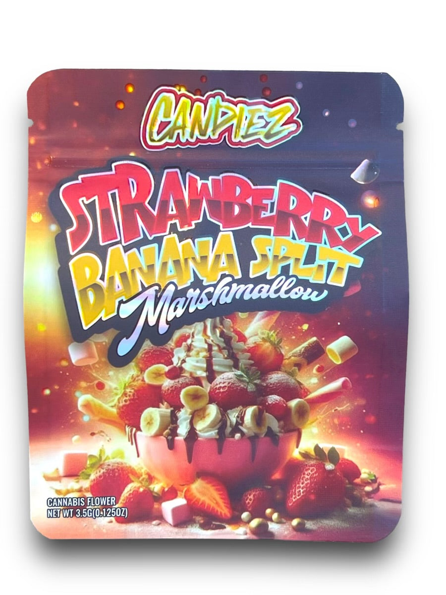 Strawberry Banana Split Marshmallow Mylar Bag 3.5 Grams