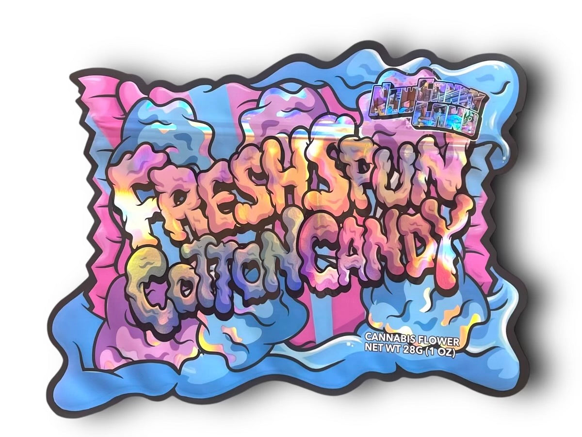 Fresh Spun Cotton Candy Mylar Bag 1 Ounce