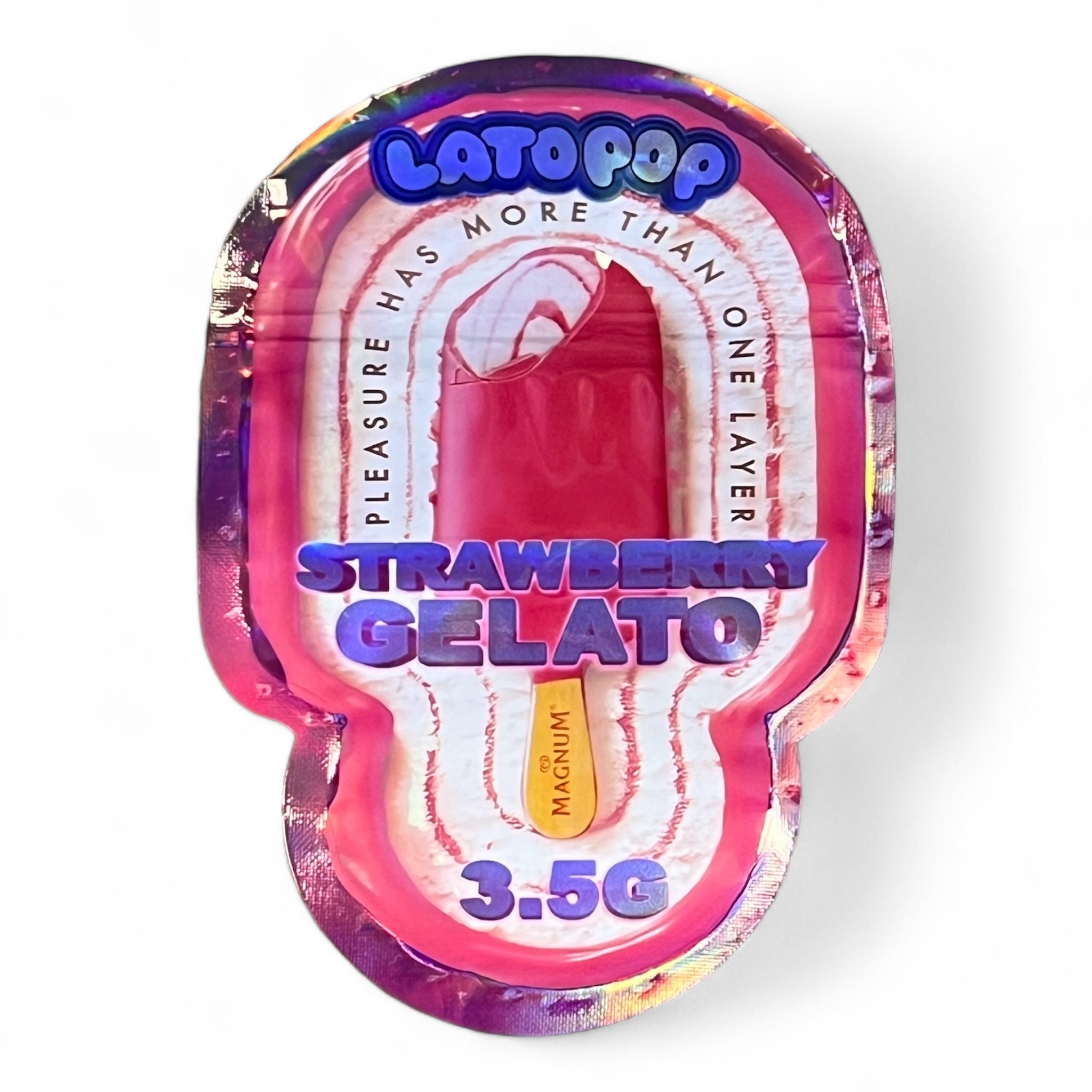 Lato Pop Strawberry Gelato Mylar Bag 3.5 Grams