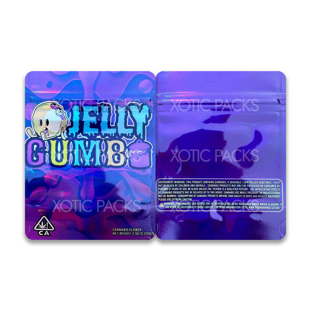 Jelly Gumbo mylar bags 3.5 grams