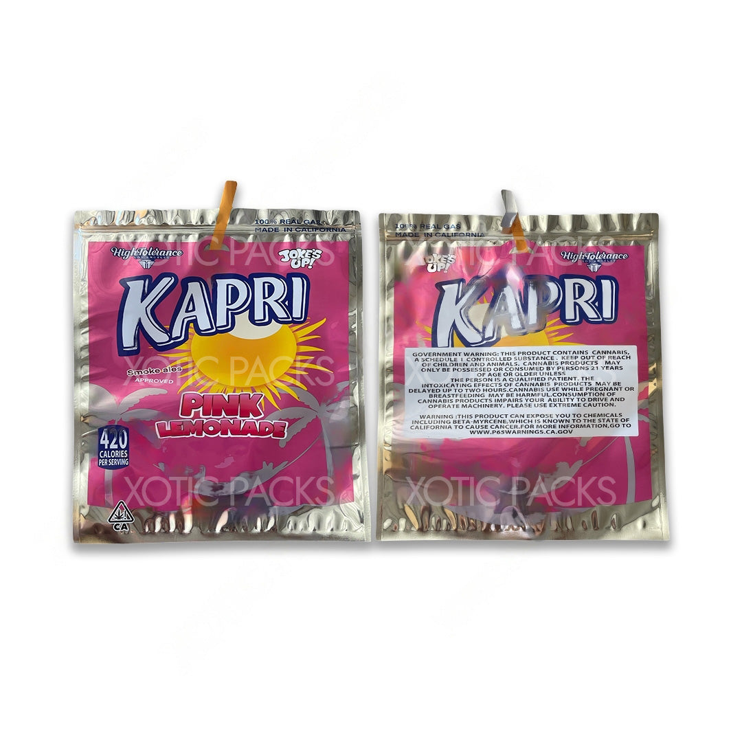 Kapri Pink Lemonade mylar bags 1 pound