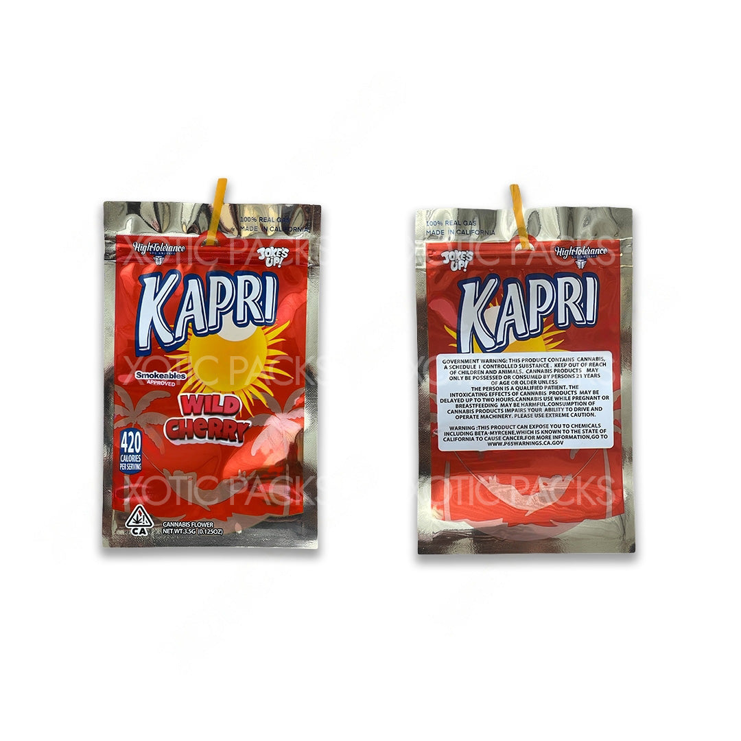 Kapri Wild Cherry mylar bags 3.5 grams