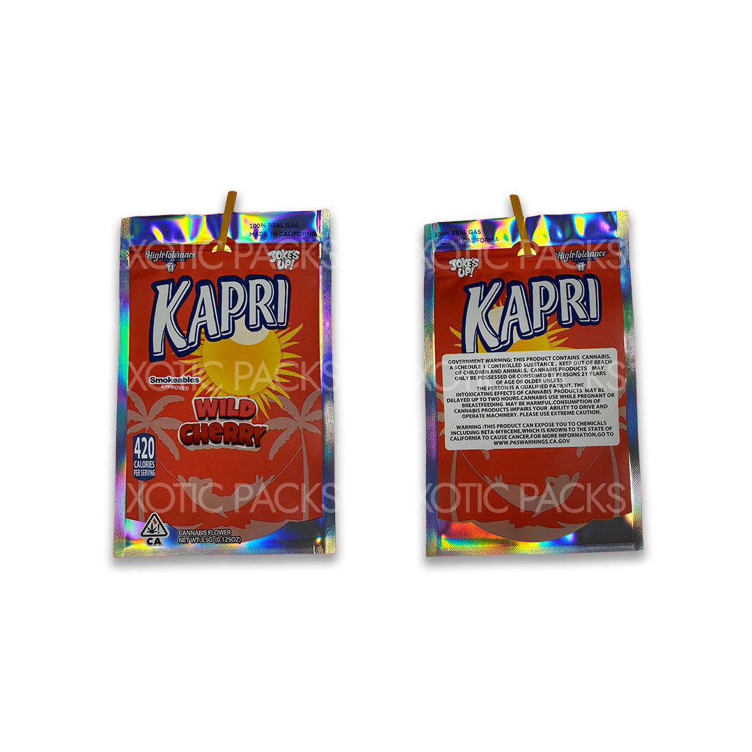 Kapri Wild Cherry mylar bags 3.5 grams