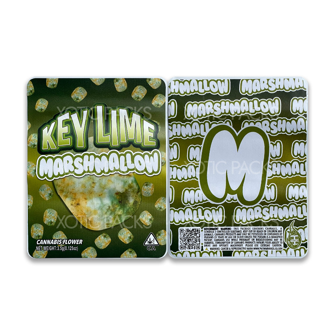 Key Lime Marshmallow mylar bags 3.5 grams