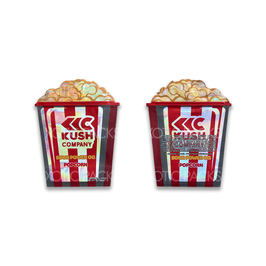 Kush Company Popcorn mylar bags 3.5 grams
