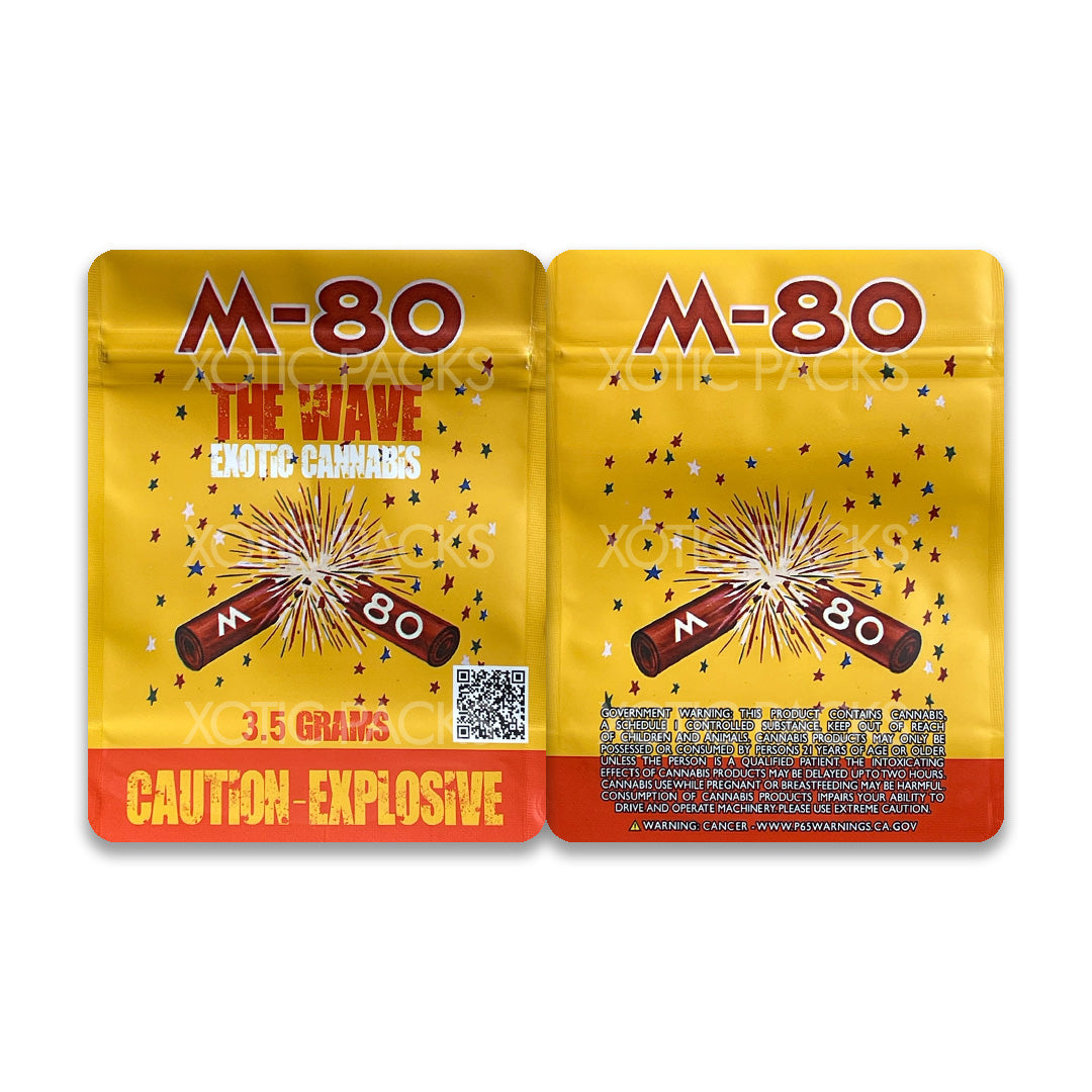 M80 mylar bags 3.5 grams