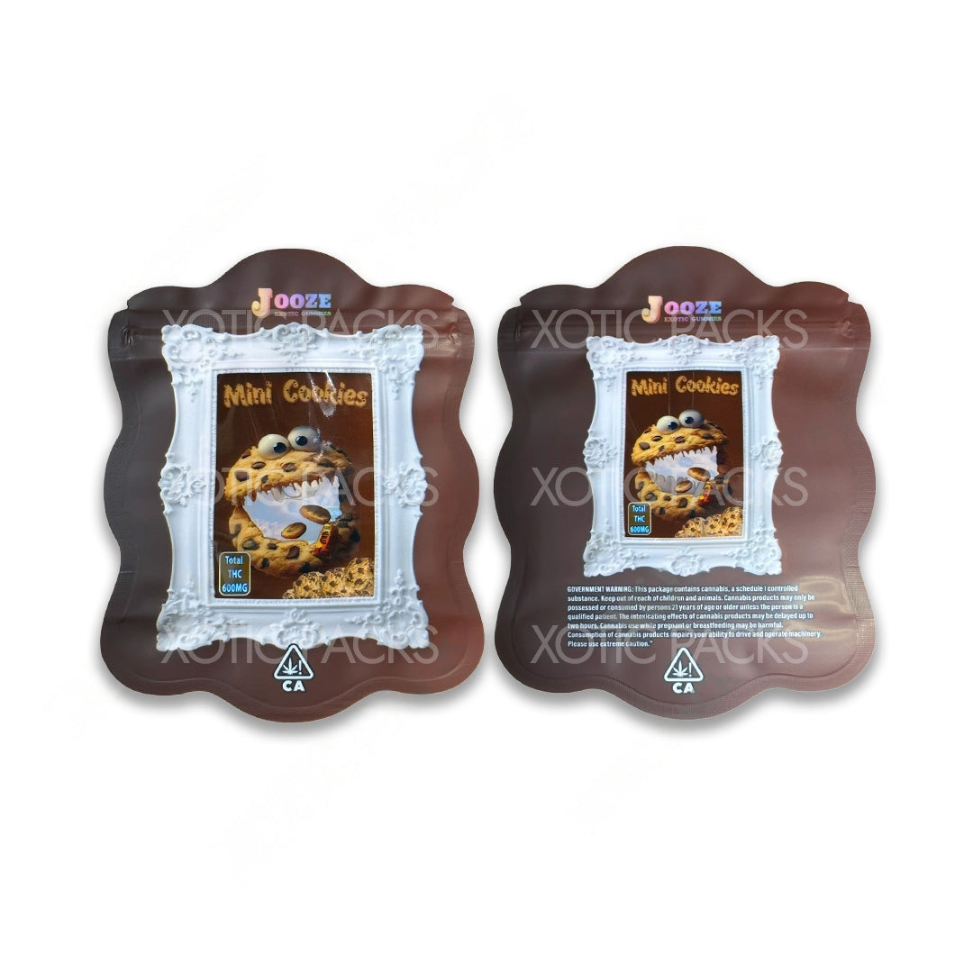 Mini Cookies edibles mylar bags 600 mg