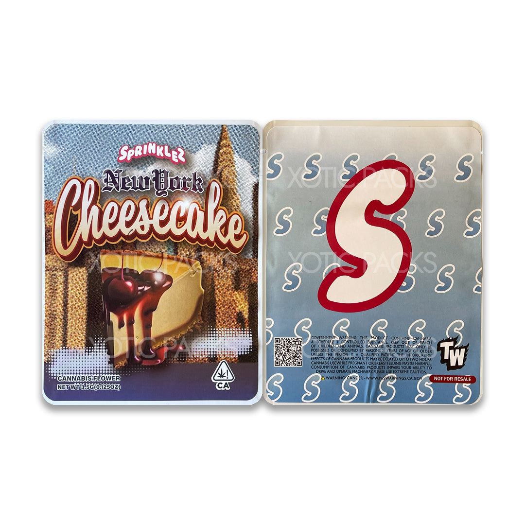 New York Cheesecake (Soft Sticker) mylar bags 3.5 grams