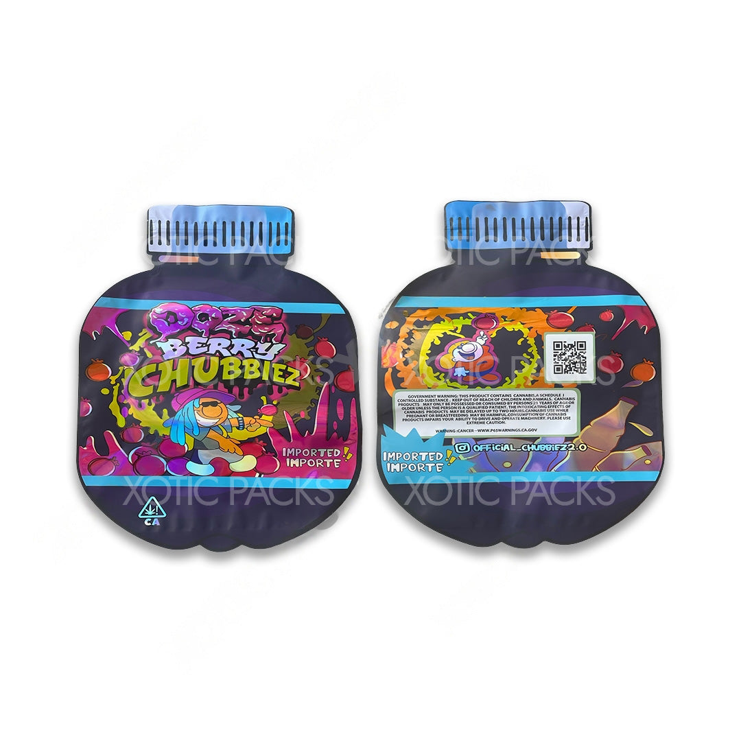 Ooze Berry Chubbiez mylar bags 3.5 grams